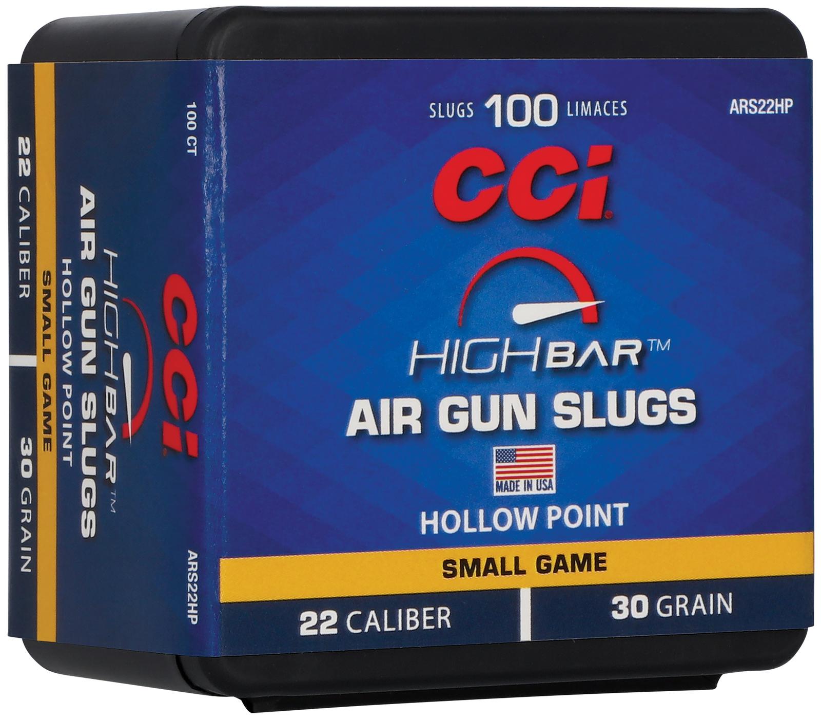 CCI ARS22HP High Bar Air Gun Slug 22Cal 30gr Hollow Point 100 Per Box/5 Case