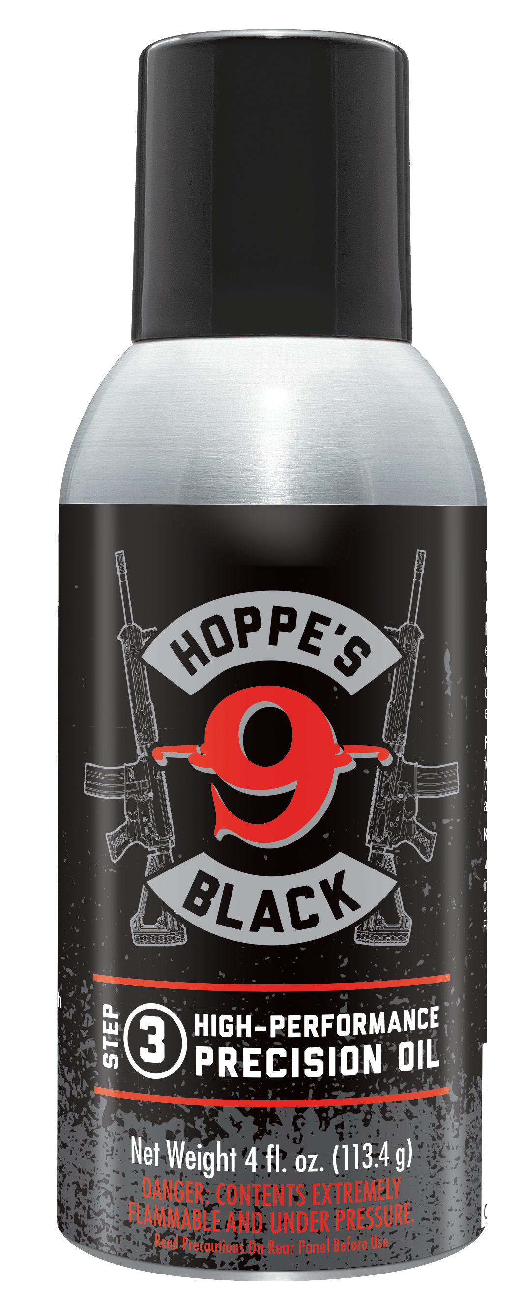 Hoppe's HBL4A Black Precision Oil Lubricates and Protects Against Corrosion 4 oz. Aerosol Can with Extension Tube