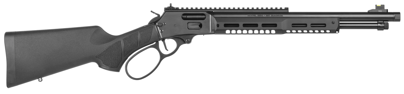 Smith & Wesson 14194 1854 Stealth Hunter 357 Mag 8+1 16.30" Black Armornite Threaded Barrel, Black Anodized Picatinny Rail Receiver, Fixed w/Textured Grip Panels Black Synthetic Stock