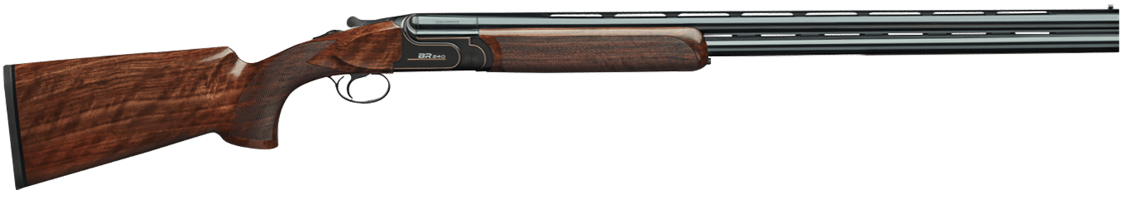 Rizzini USA 3602-2030AC BR240 Sporting 20 Gauge 30" Nickel Chrome Steel Receiver Engraved Wood Stock