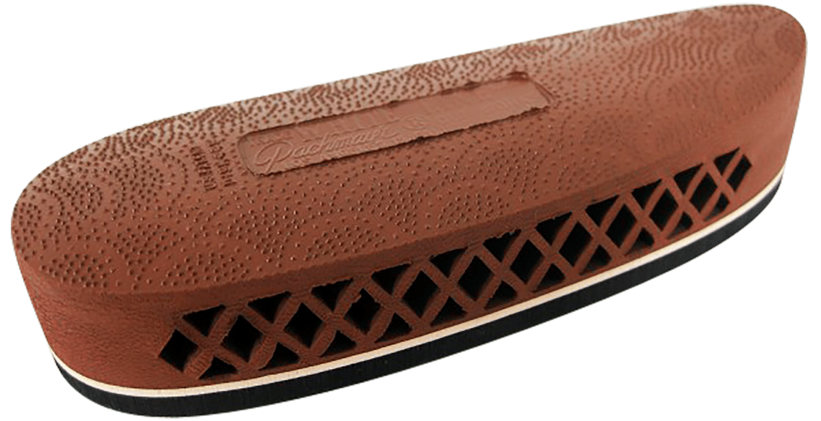Pachmayr 00002 F325 Deluxe  Brown w/White Line Large Rubber For Rifle/Shotgun