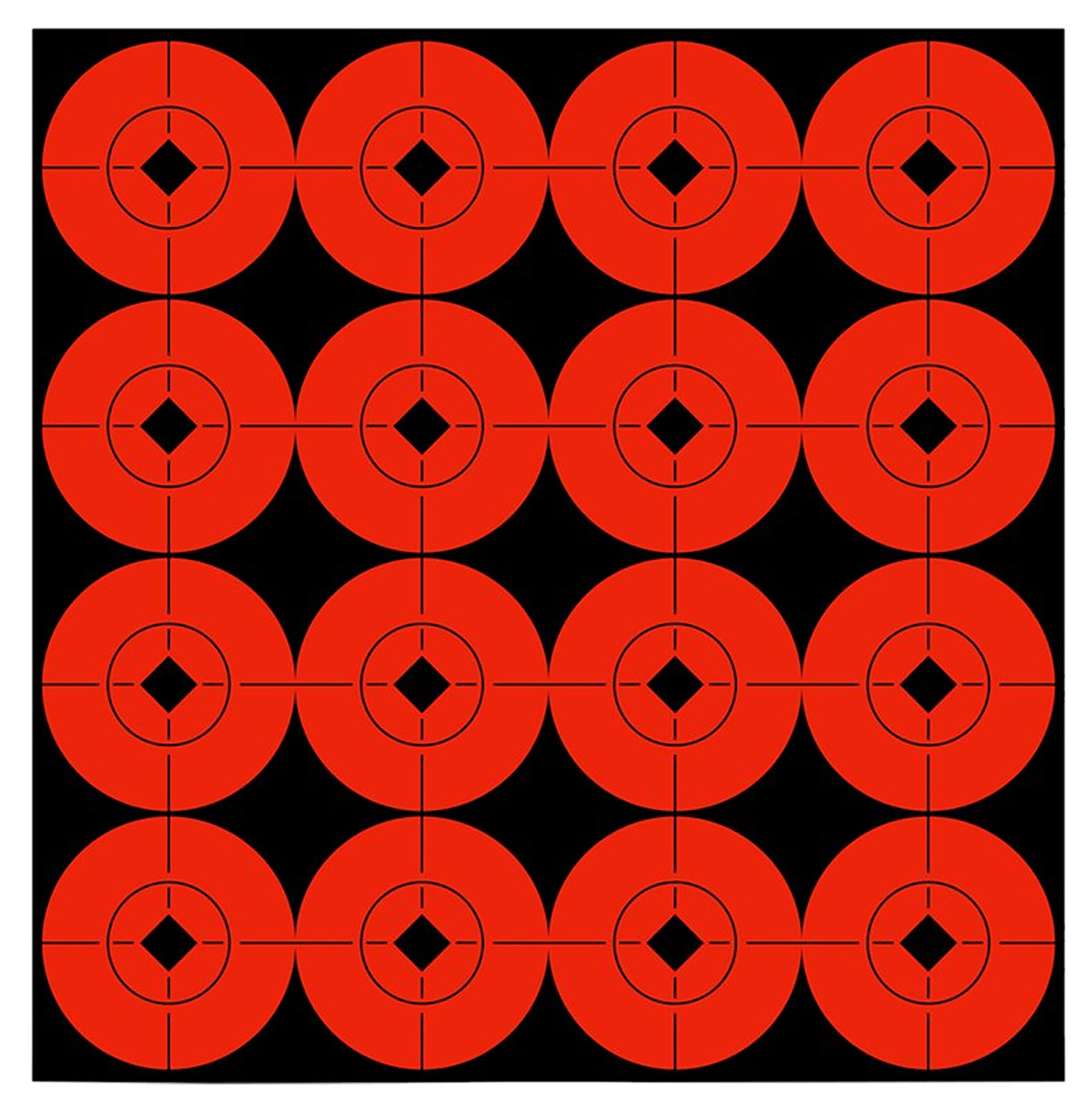 Birchwood Casey 33904 Target Spots  Self-Adhesive Paper Black/Orange 1.5" Bullseye 160 Pack