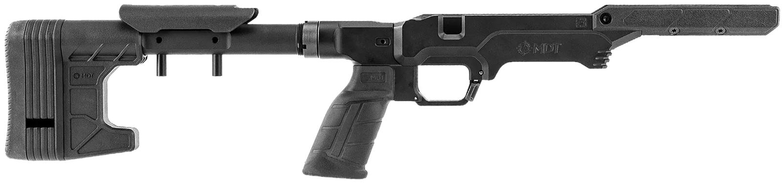 Mdt Sporting Goods Inc 114648BLK The Worker LSS Gen3 Black Fits Remington 700 Long Action