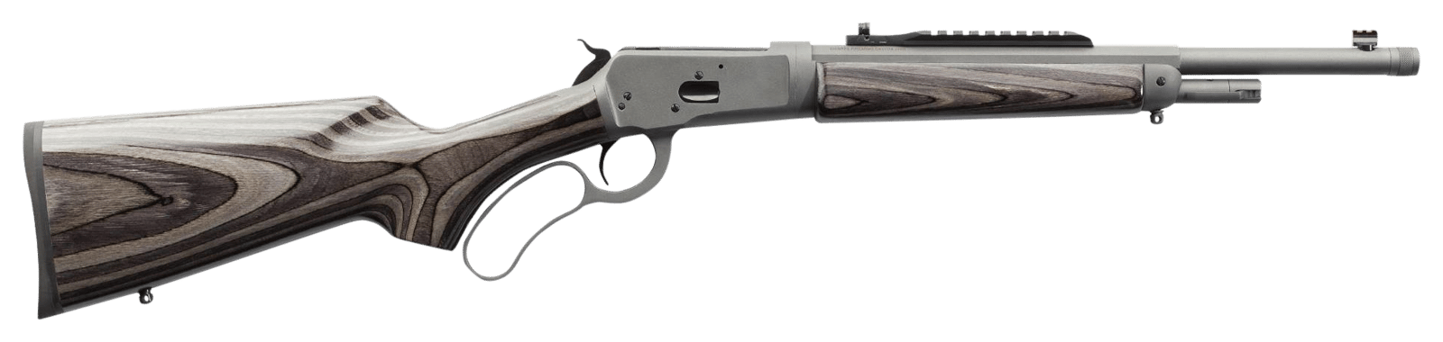 Chiappa Firearms 920410 Wildlands 1892 Full Size 44 Mag 5+1 16.50" Mystikote Dark Gray Steel Threaded Barrel, Mystikote Dark Gray Picatinny Rail Steel Receiver, Fixed Black Laminate Stock, Right Hand