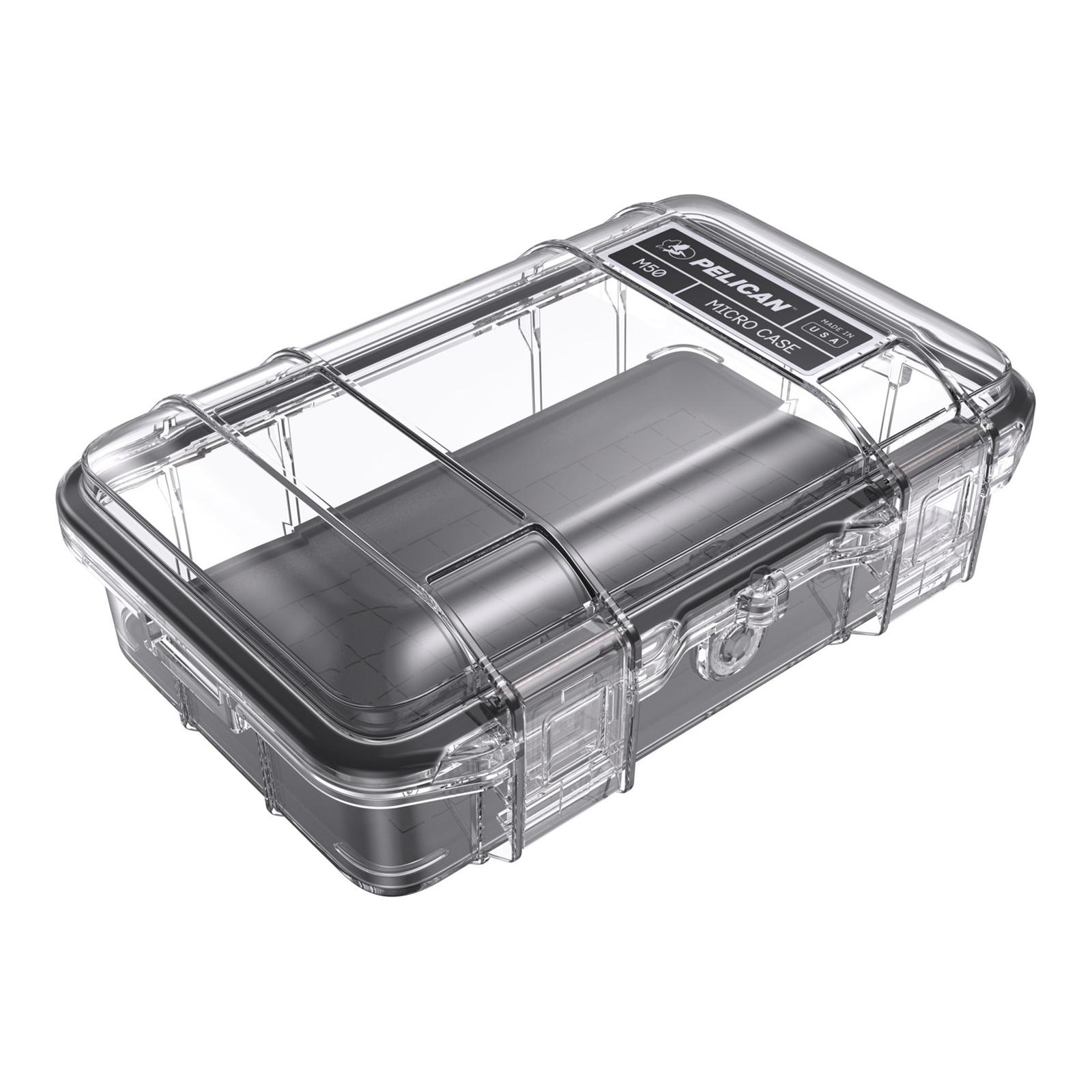 PELICAN M50 MICRO CASE BLACK/CLEAR
