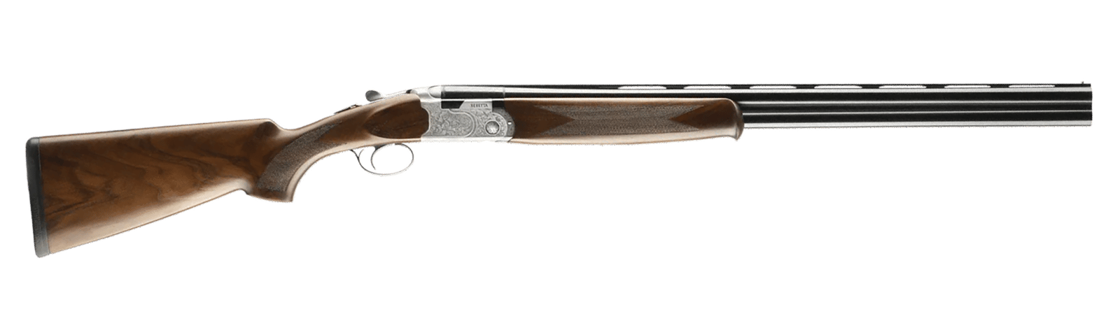Beretta USA J686F2028 686 Silver Pigeon I 20 Gauge 3" 2rd 28" Blued Over/Under Vent Rib Barrel,  Silver Engraved Receiver, Fixed Grade II Walnut Wood Stock, Right Hand