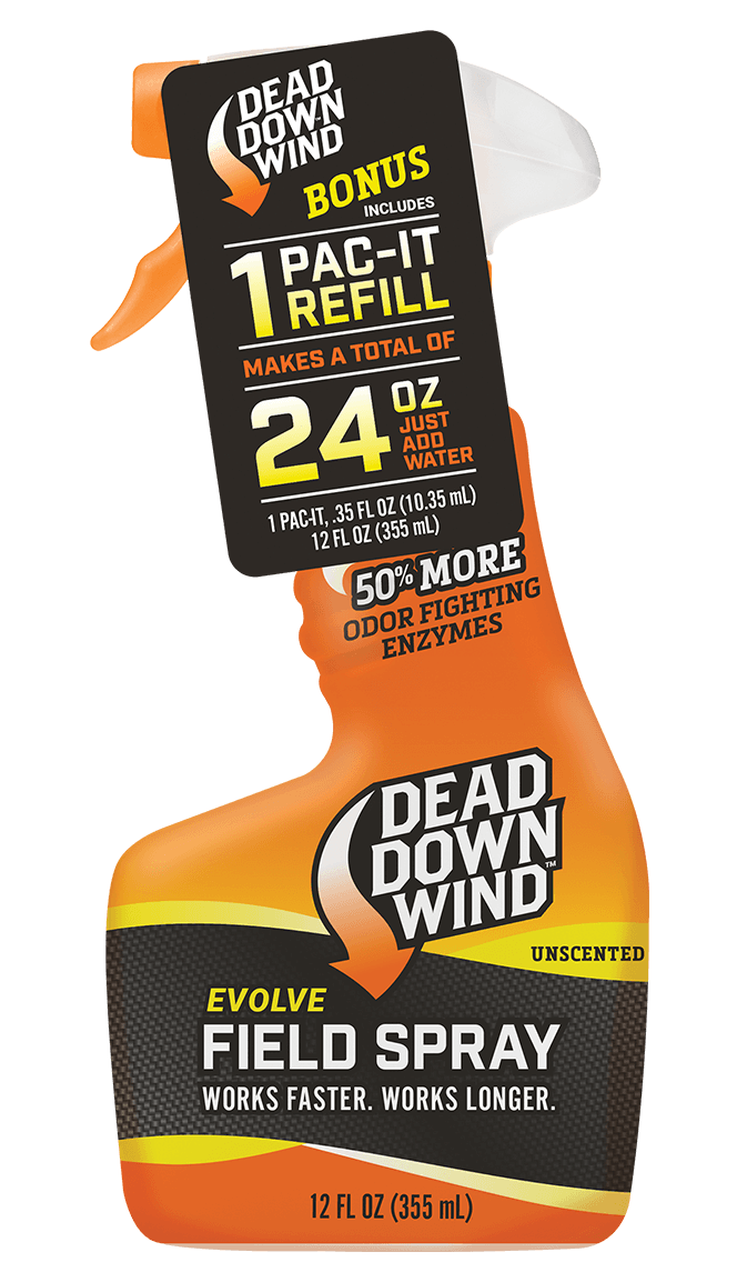Dead Down Wind 1312418 Evolve Field Spray Pac-It Combo Odor Eliminator Unscented Scent 24 oz Trigger Spray