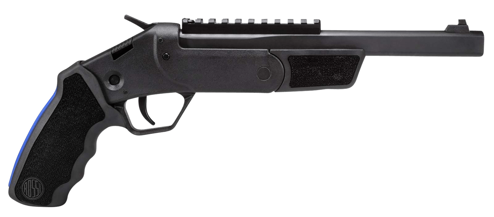 Rossi SSPB9-BKKIT Brawler  45 Colt (LC)/410 Gauge 1rd 9", Black, Textured Rubber Grips,  Optics Mount, Include Holster