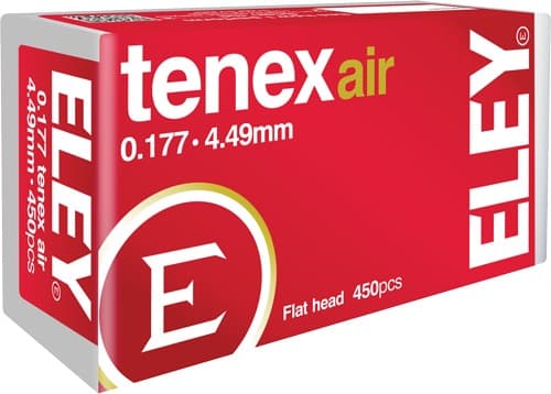 ELEY TENEX AIR PELLETS 177 4.49MM 8.2 GRAINS 450-PACK