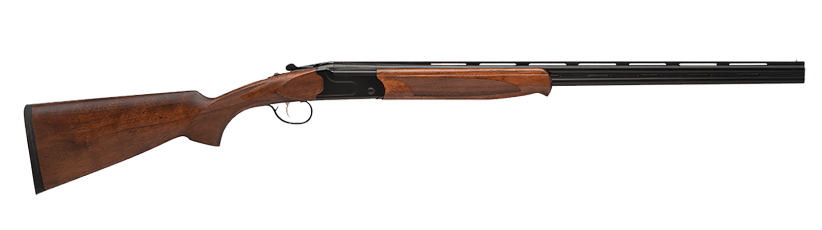 Stevens 22167 555  Full Size 28 Gauge Break Open 2.75" 2rd 26" Black Satin Over/Under Vent Rib Barrel, Satin Black Aluminum Receiver, Fixed Oiled Turkish Walnut Stock, Ambidextrous