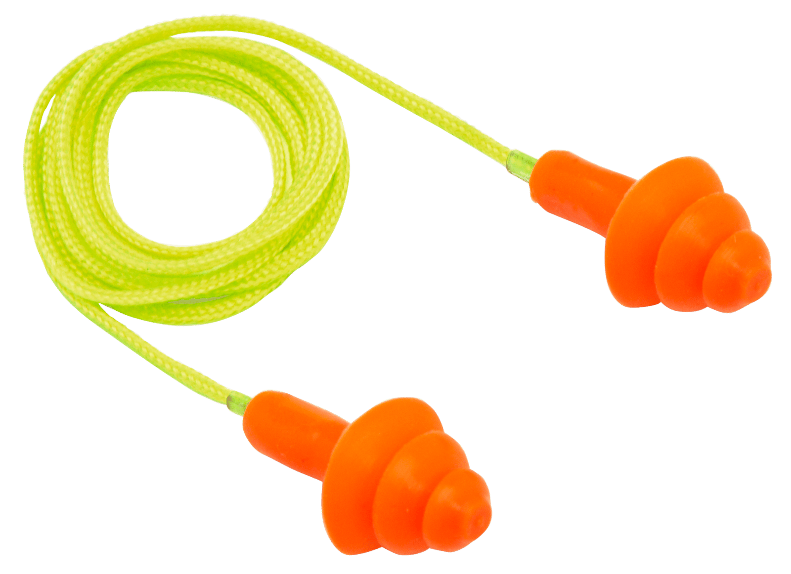 Pyramex RP3001 Reusable Earplugs  Polymer 24 dB Behind The Neck Orange/Yellow Adult 50 Pair