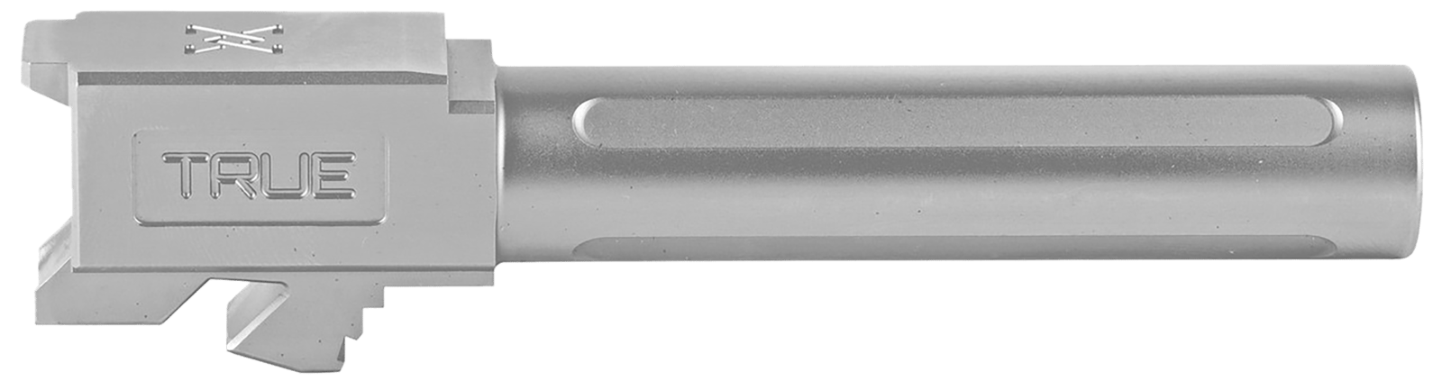 True Precision Inc TPG19BX Glock  9mm Luger 4" Fluted Satin Stainless Steel, Fits Glock 45/19X/19 Gen1-5