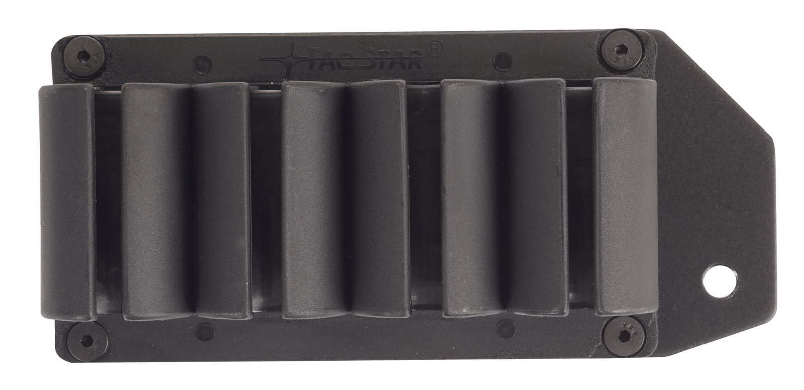 TacStar 1081134 SideSaddle  Mossberg 500 20 Gauge 4rds Black Polymer w/Aluminum Mounting Plate