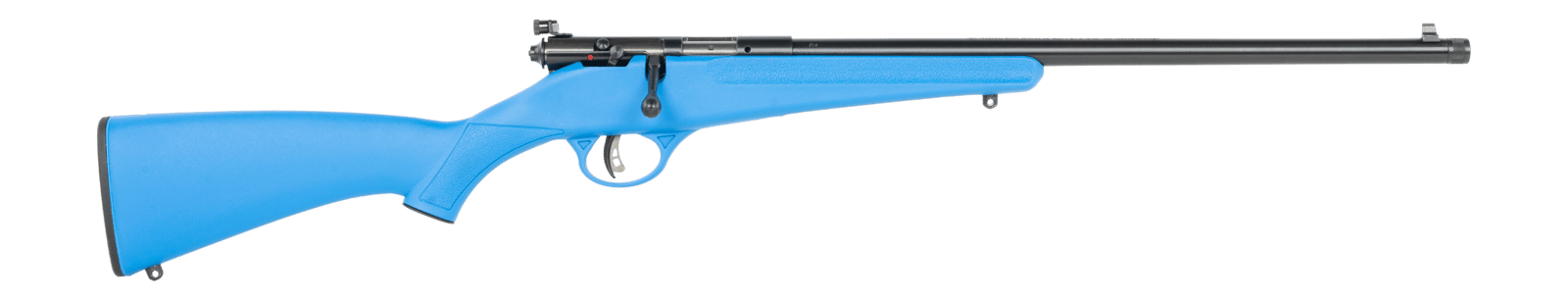 Savage Arms  Rascal F-SR 22 LR 1rd 16.13" Matte Black Single Shot Threaded Barrel, Blue Synthetic Stock, Right Hand