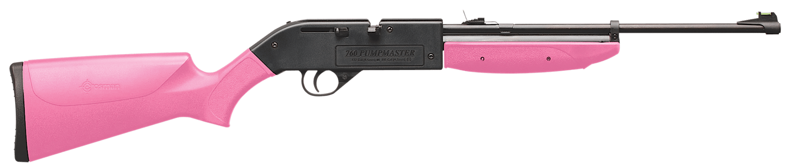 Crosman 760P 760 Pumpmaster Pump Air Rifle Pump 177 18+1 Shot Black Black Receiver Pink