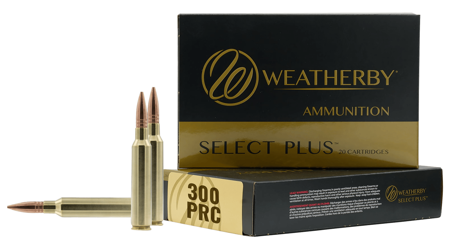 Weatherby F300P180SCO Select Plus  300PRC 180gr Swift Scirocco 20 Per Box/10 Case