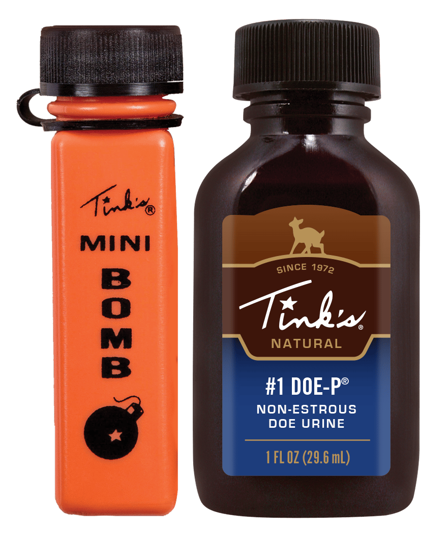Tinks W6249 #1 Doe-P w/Mini Bomb Deer Attractant Doe Urine Scent 1oz Bottle