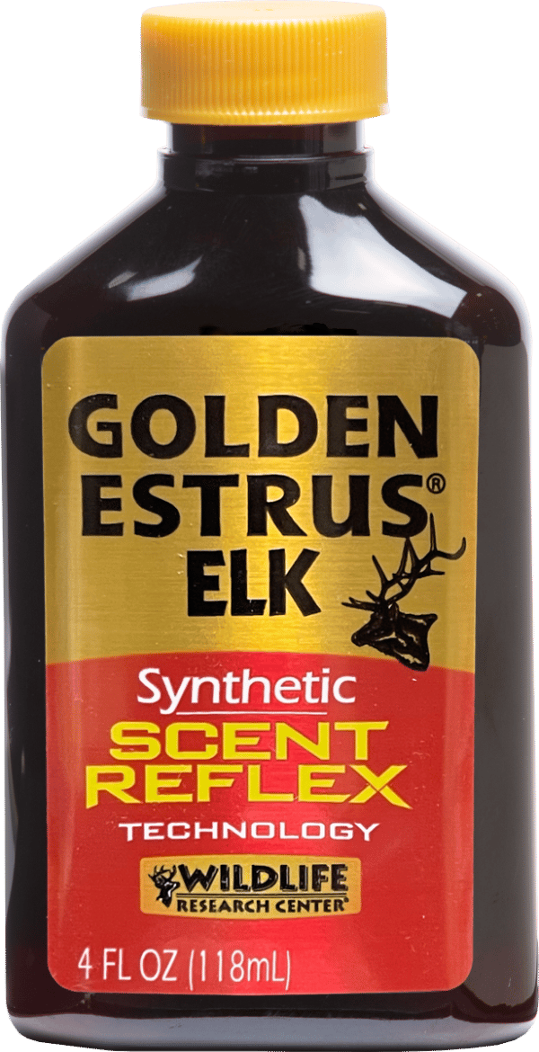 Wildlife Research 44714 Golden Estrus Synthetic Elk 4 oz Bottle