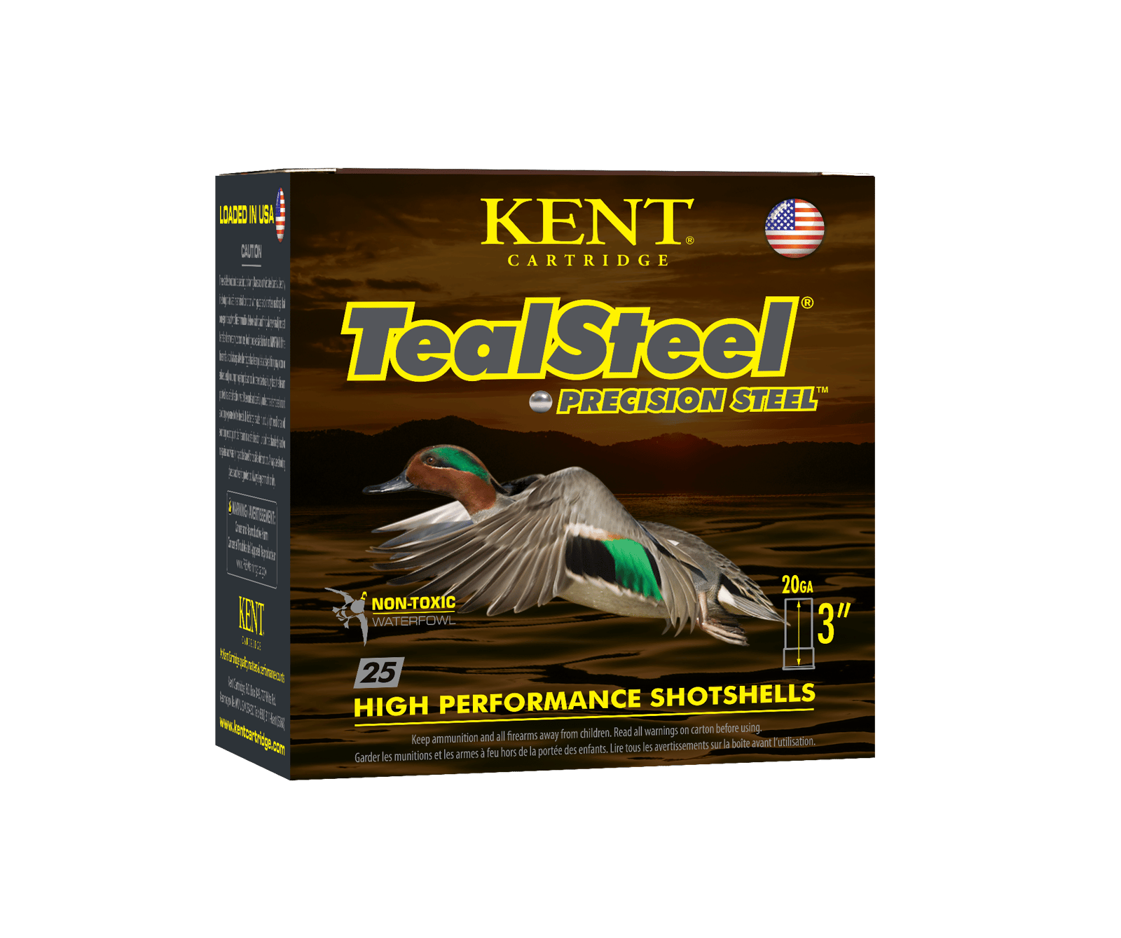 Kent Cartridge KTS203286 TealSteel Precision Steel 20 Gauge 3" 1oz 6 Shot 25 Per Box/10 Case