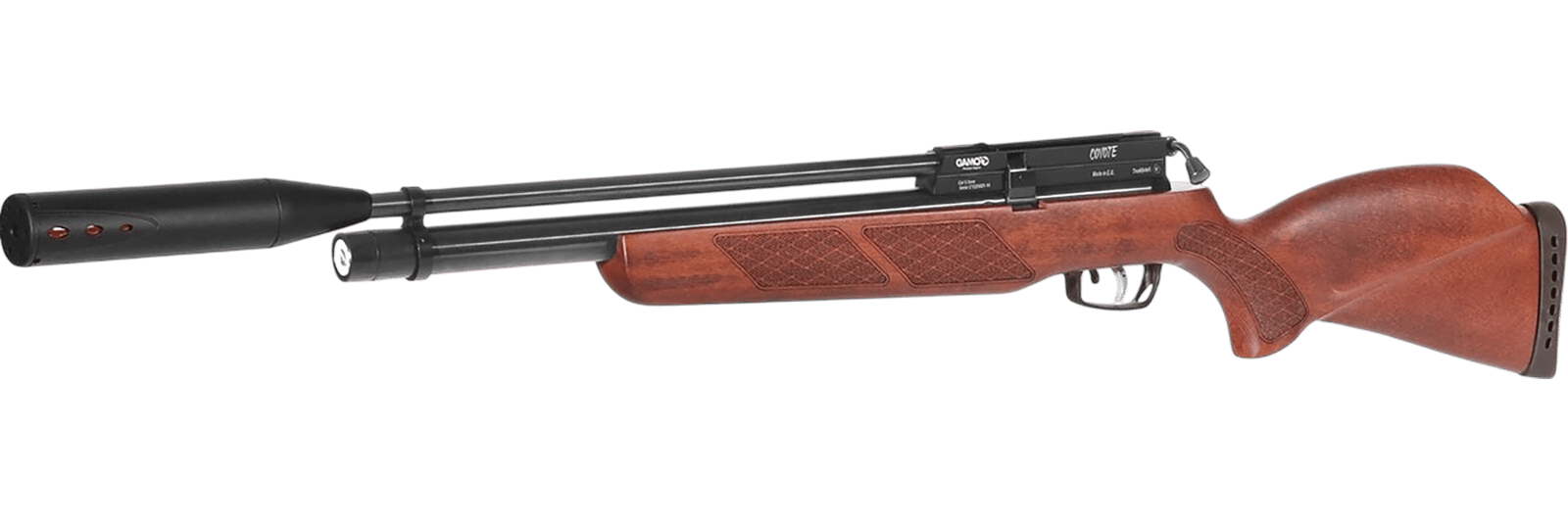 Gamo 1465S54 Coyote Whisper Fusion  PCP 22 Cal 10 Shot, Match Grade Barrel, Beechwood Stock
