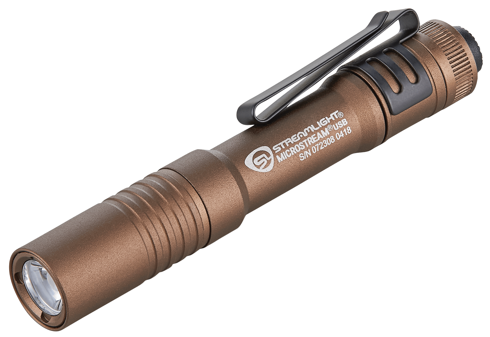 Streamlight 66608 MicroStream USB Pocket Light  Coyote 50/250 Lumens White C4 LED
