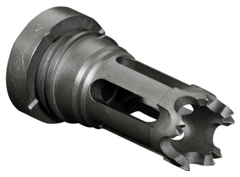 Yankee Hill 310228A Phantom Flash Hider Black Phosphate Steel with 1/2"-28 tpi Threads for 5.56x45mm NATO AR-Platform