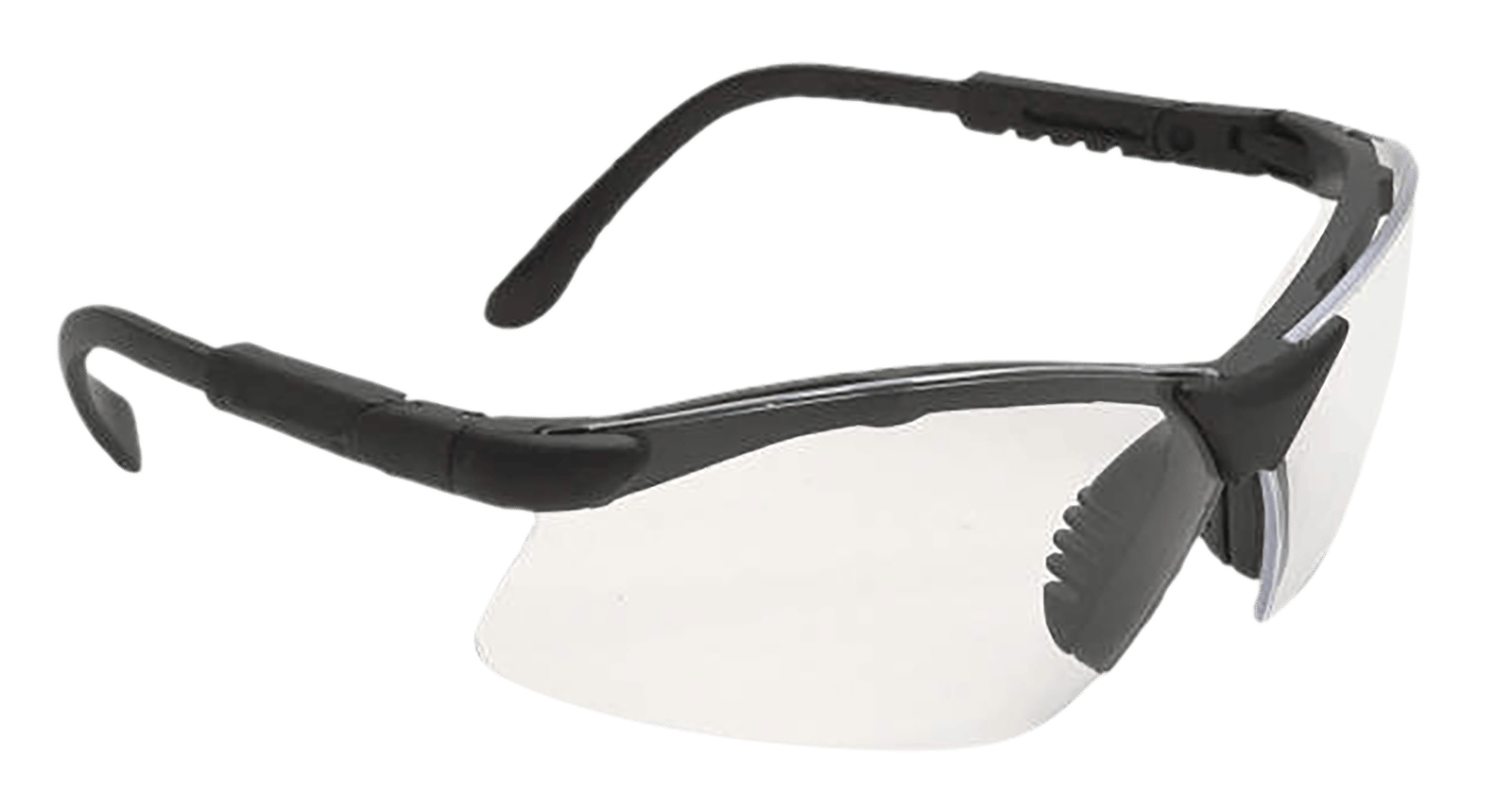 Radians RV0110CS Revelation Shooting Glasses Adult Clear Lens Anti-Fog Black Frame
