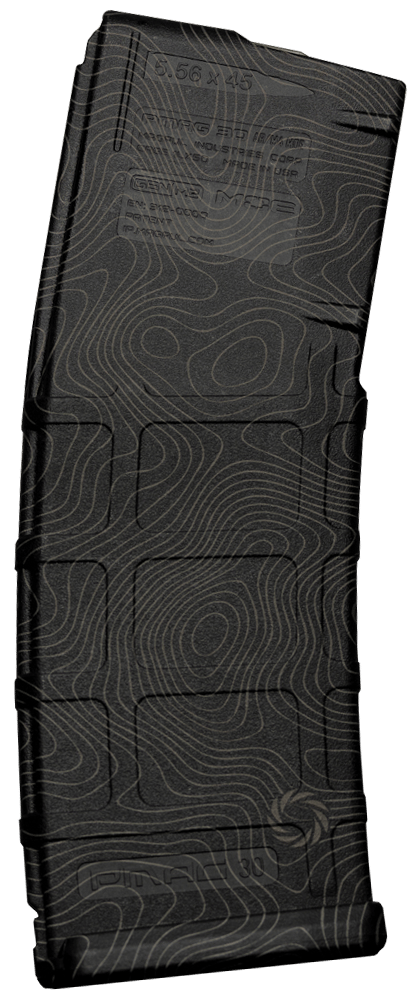 Weapon Works 228053 PMAG GEN M2 MOE 30rd Fits AR/M4 Laser Topo Polymer