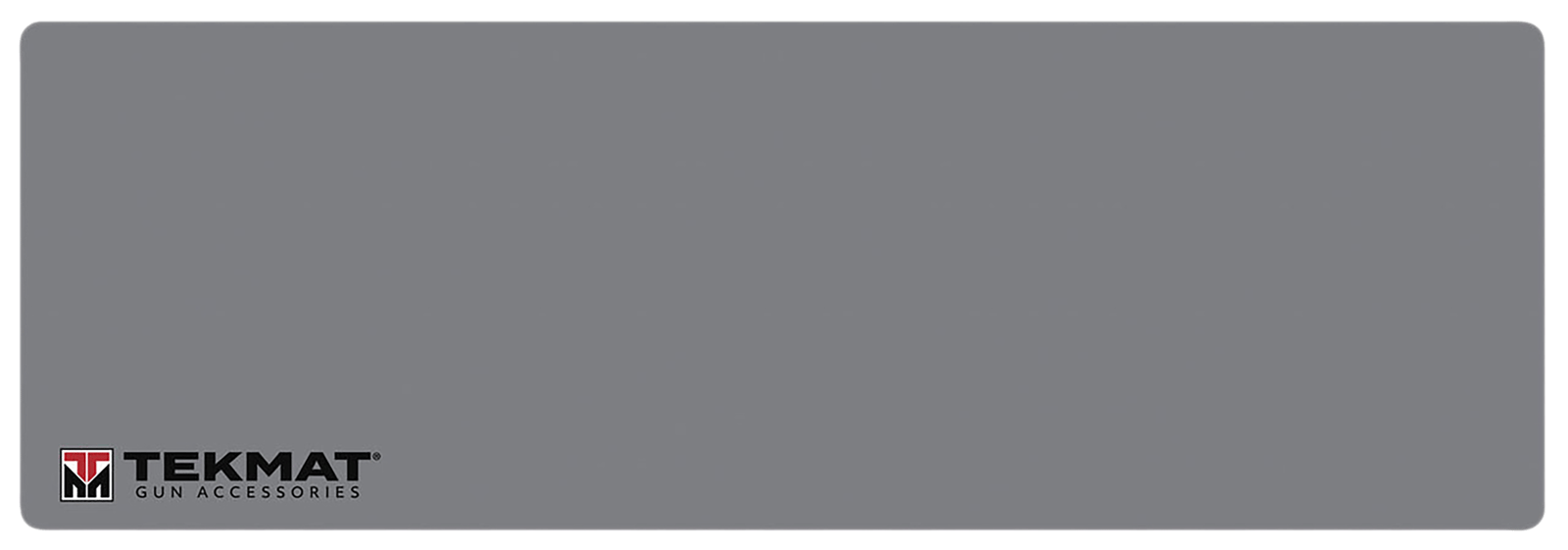 TekMat TEKR36TMLOGOGY  Cleaning Mat Gray Rubber 12"x36" TEKMAT Logo