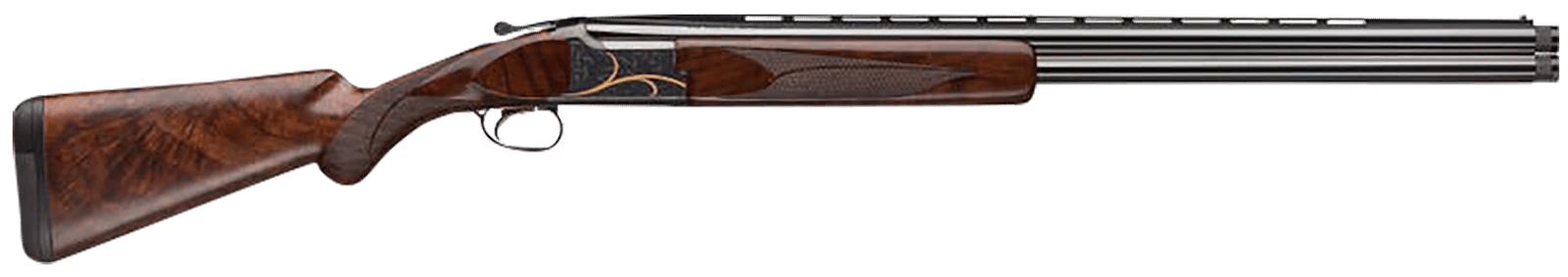 Browning 018117305 Citori Gran Lightning 12 Gauge 3" 2rd 26" Blued Barrels, Engraved Receiver With Gold Accents, American Black Walnut Stock With Lightening Style Grip