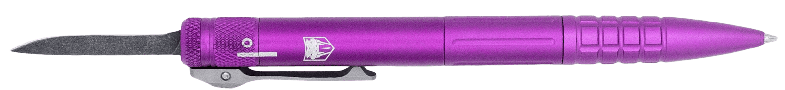 CobraTec Knives CNCOTFPPURGEN2 Tactical Pen Gen II Purple Aluminum D2 Steel Blade, Includes Pocket Clip