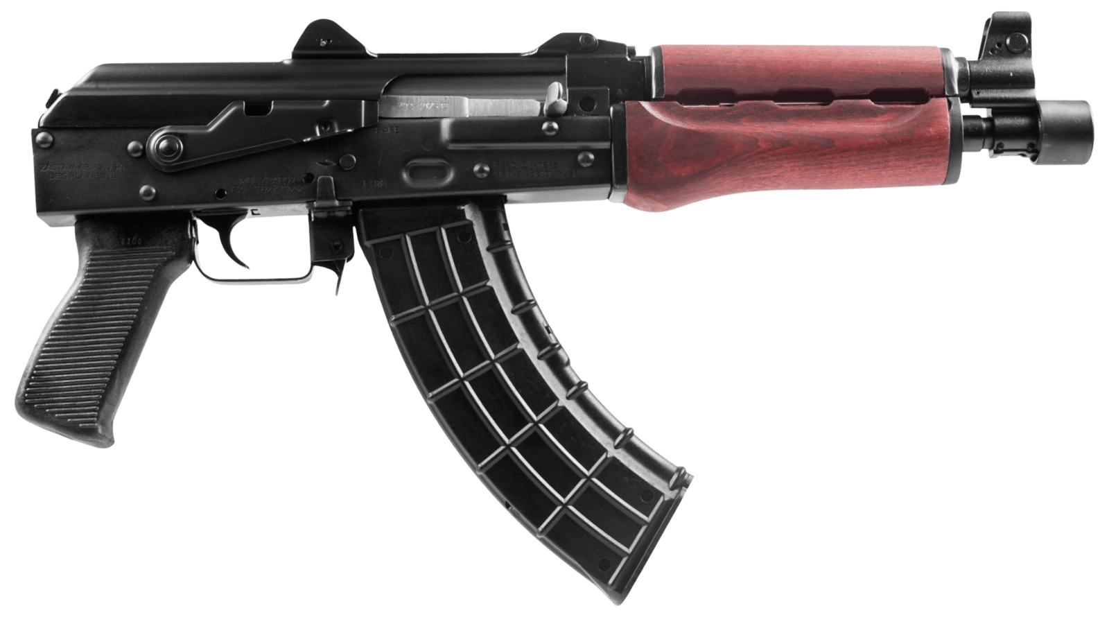 Zastava Arms Usa ZP92762SR ZPAP 92 7.62x39mm 30+1 10", Black Rec/Polymer Grip, Serbian Red Wood Handgaurd