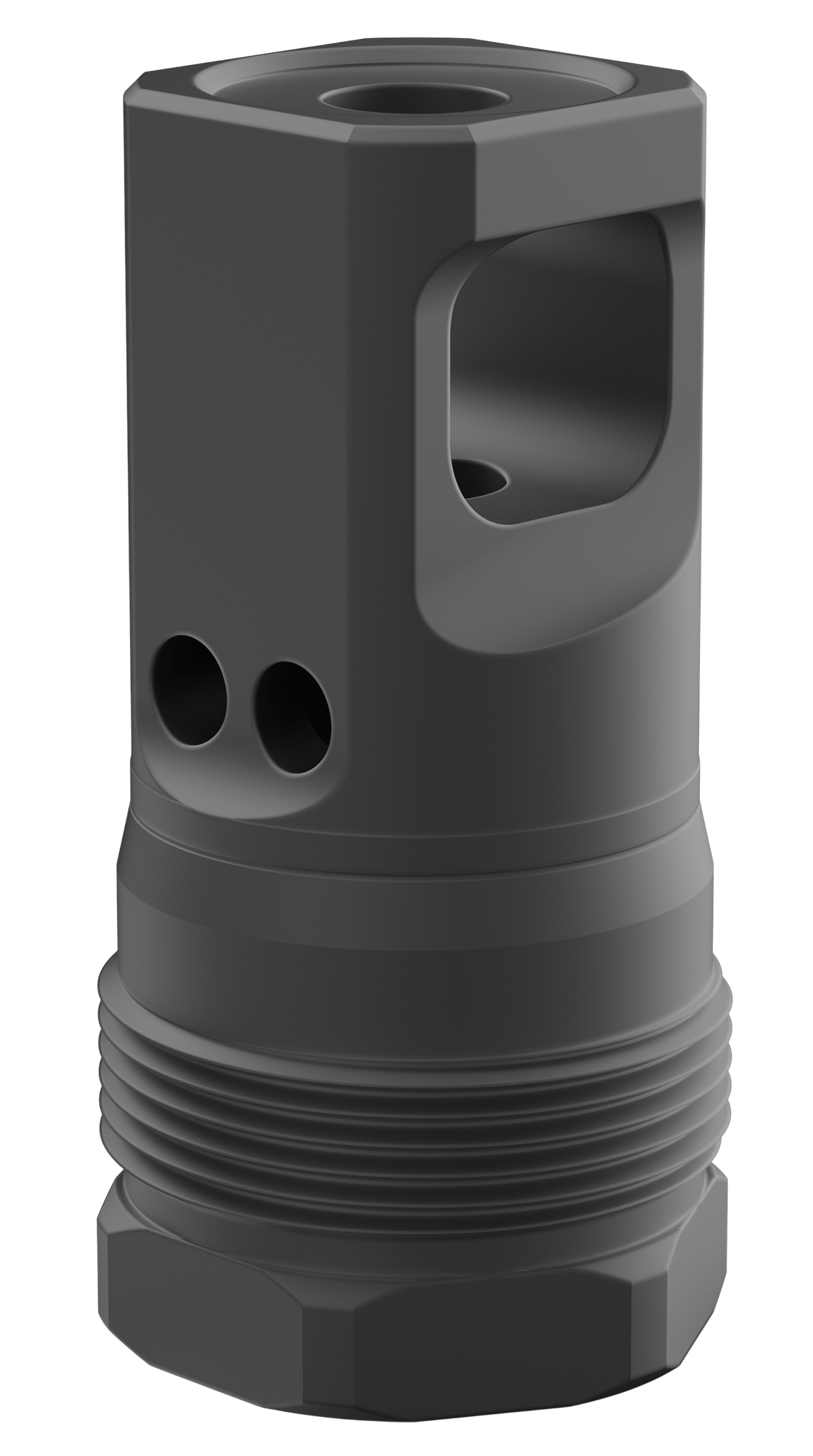 Breek Arms BRK4430 Echo Single Port Plan B Black Nitride Steel 1/2"x28 Threads 223 Cal/5.56mm
