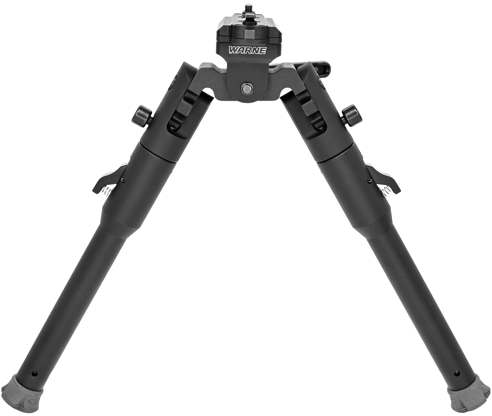 Warne 7914M Skyline Lite Bipod  Folding Black Aluminum/Steel