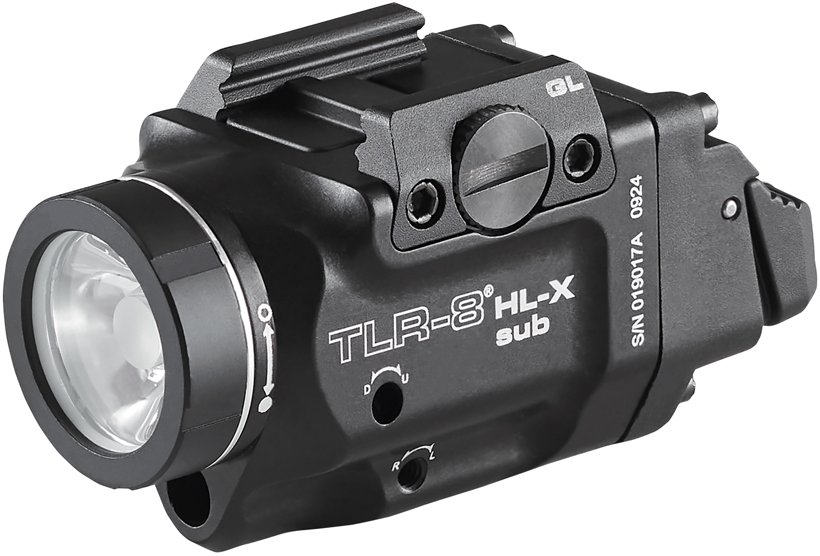 Streamlight 69466 TLR-8  Black Aluminum Glock 43x/48 1,000 Lumens Red Laser