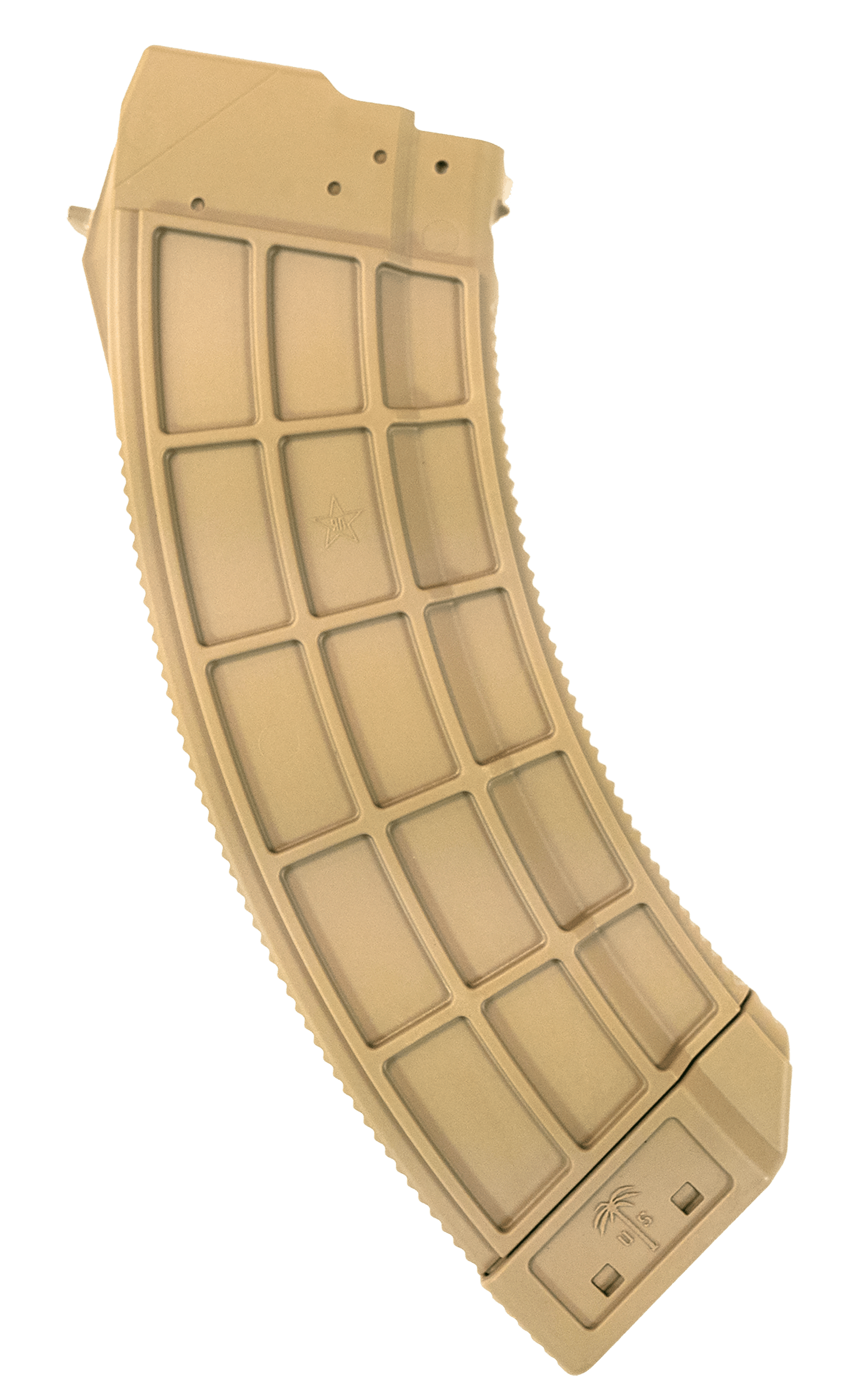 US Palm MA693A Standard  30rd 7.62x39mm Fits AK-47 Flat Dark Earth Polymer w/Stainless Steel Latch