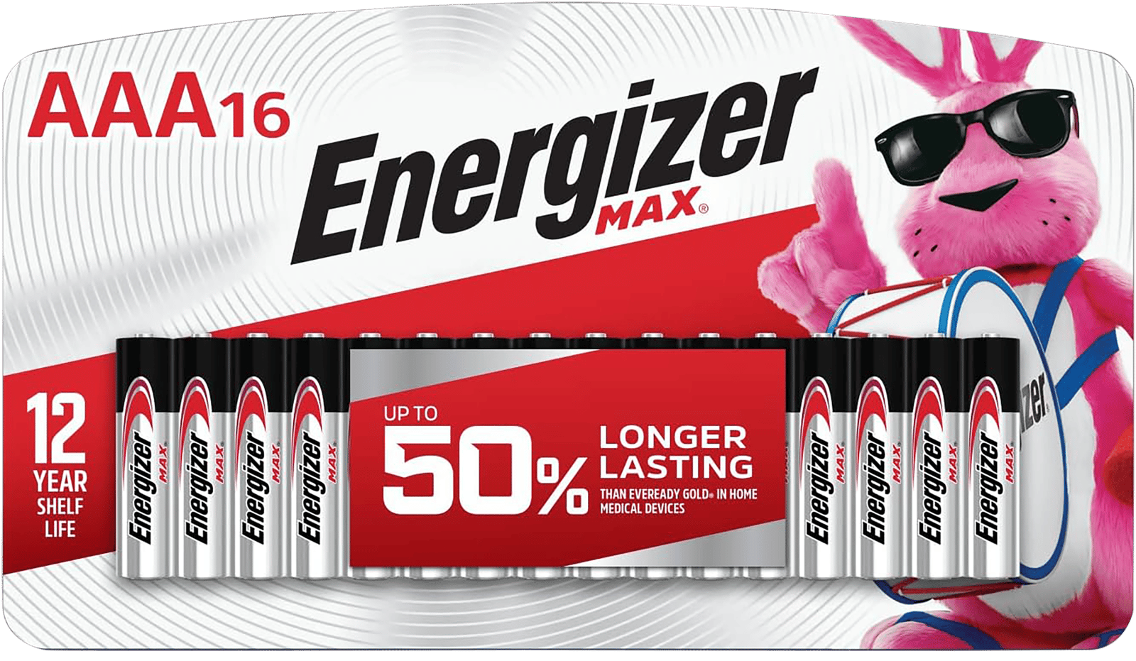 Energizer E92LP16F3 AAA Max Black/Silver 1.5V Alkaline Qty (16) Single Pack