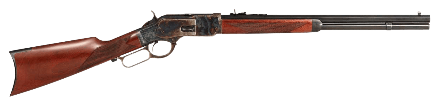 Taylors & Company 550220COM 1873 Comanchero Uberti Full Size 38 Special/357 Mag 10+1 20" Blued Octagon Barrel, Color Case Hardened Steel Receiver, Checkered Walnut Fixed Stock, Right Hand