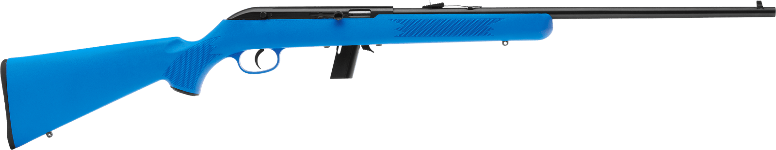 Savage Arms 40217 64 F Full Size 22 LR 10+1 21" Matte Black Carbon Steel Barrel, Matte Black Grooved Carbon Steel Receiver, Blue Fixed Synthetic Stock, Right Hand