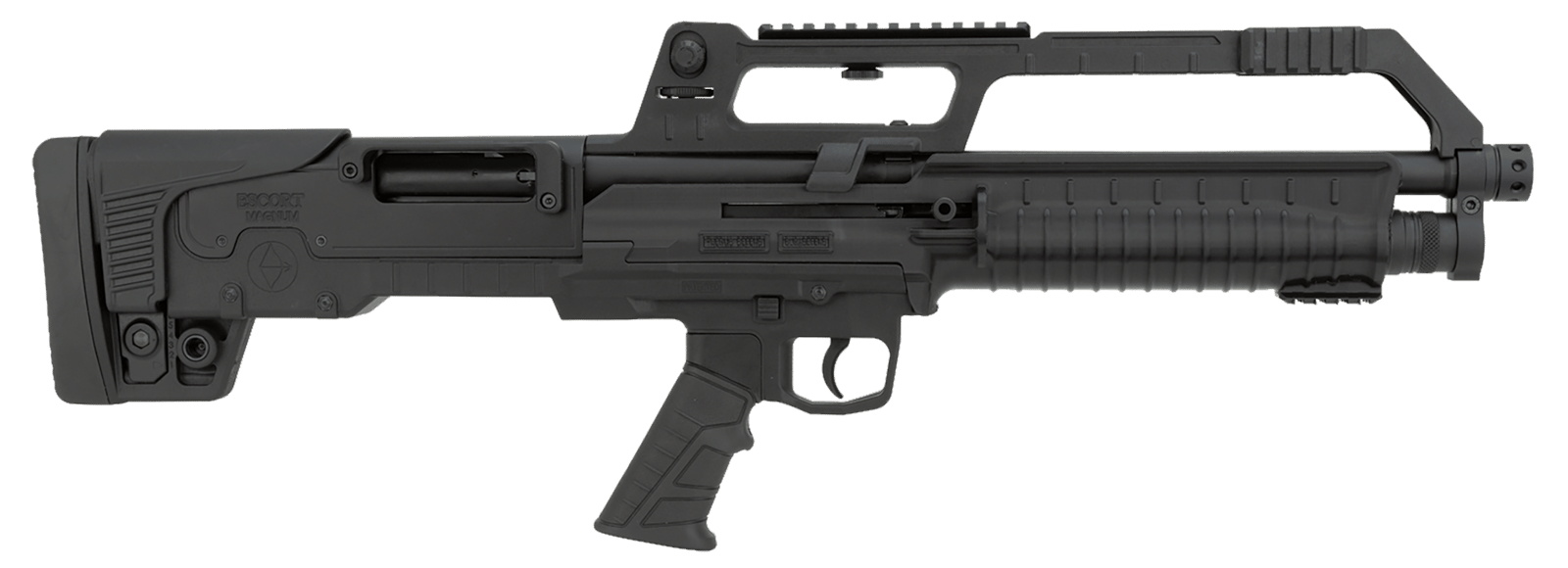 Escort HEBA20180001 BullTac SA 20 Gauge Semi-Auto 3" 5+1 18" Black Stainless Steel Barrel, Black Aluminum/Polymer Receiver w/Picatinny Rail, Black Bullpup Synthetic Stock, Black Grip