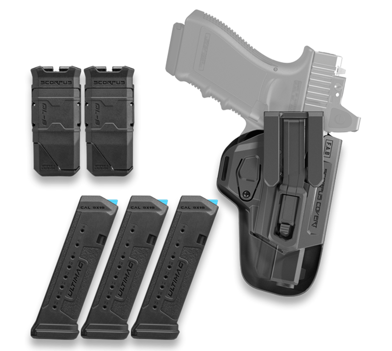 FAB FX-GLOCK17KITB COMPLETE HG KIT GLOCK 17 BLK