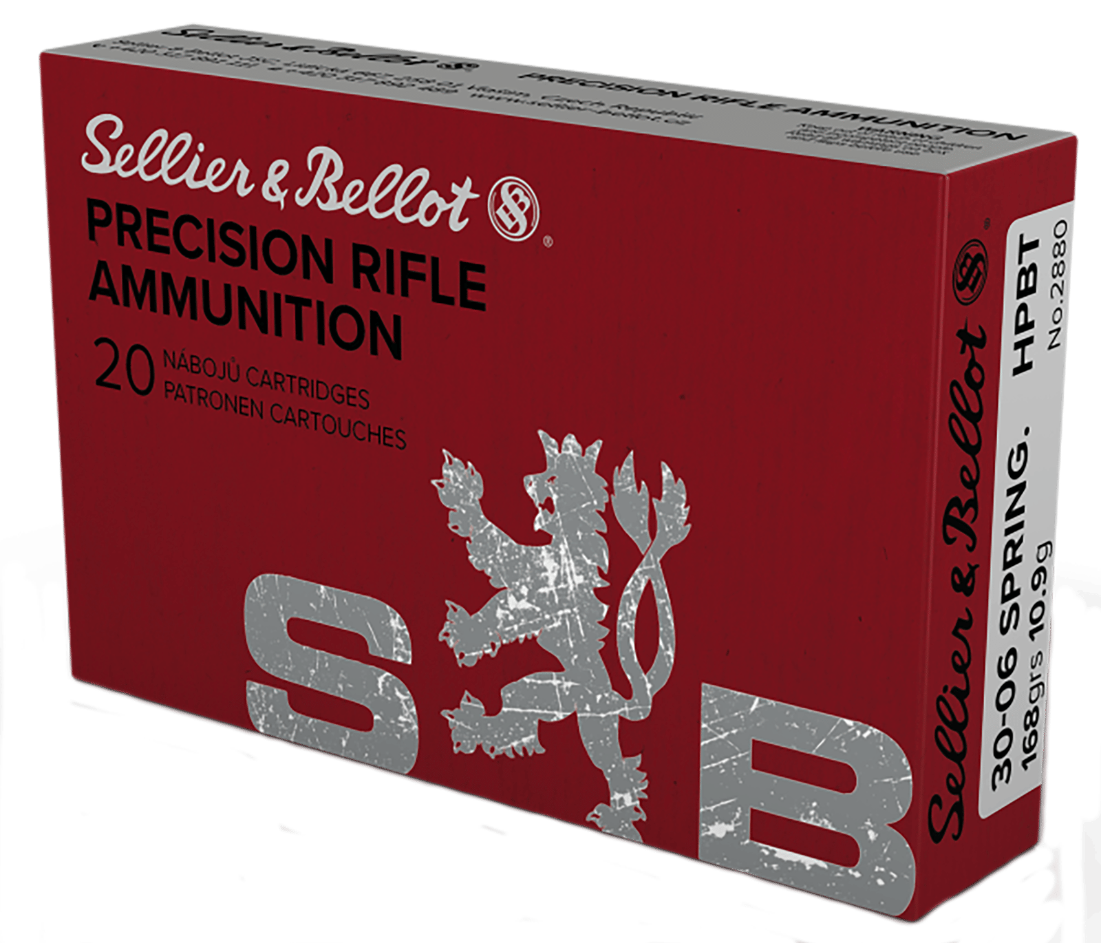 Sellier & Bellot SB3006D Rifle  30-06Springfield 168gr Hollow Point Boat Tail 20 Per Box/20 Case