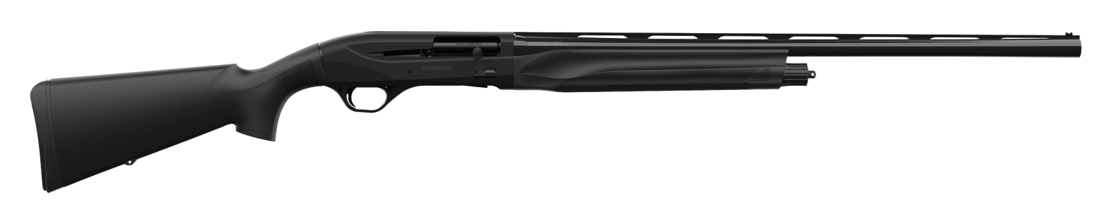 Retay USA GORBLK26 Gordion Waterfowl Inertia Plus 12 Gauge with 26" Deep Bore Drilled Barrel, 3" Chamber, 4+1 Capacity, Matte Black Anodized Metal Finish & Black Synthetic Stock Right Hand (Full Size)