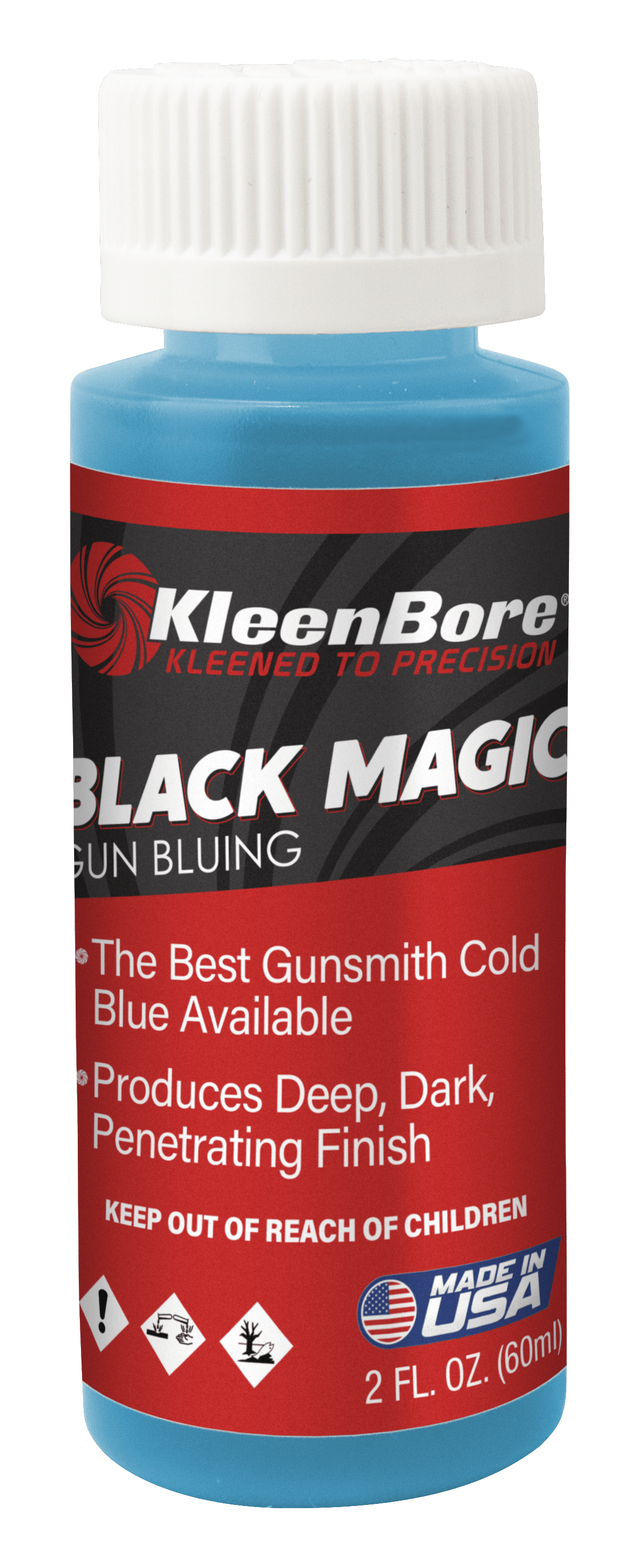 KleenBore GB2 Black Magic Gun Bluing 2 oz. Bottle