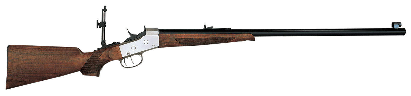 Davide Pedersoli 010S822457 Rolling Block Creedmoor #2 Full Size 45-70 Gov 1rd, 30" Blued Round Steel Barrel, Blued Steel Receiver, Walnut Fixed Stock, Double Set Trigger, Right Hand