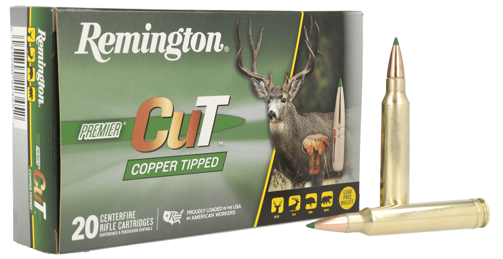 Remington Ammunition R22345 Premier Cut 300WinMag 180gr 20 Per Box/10 Case