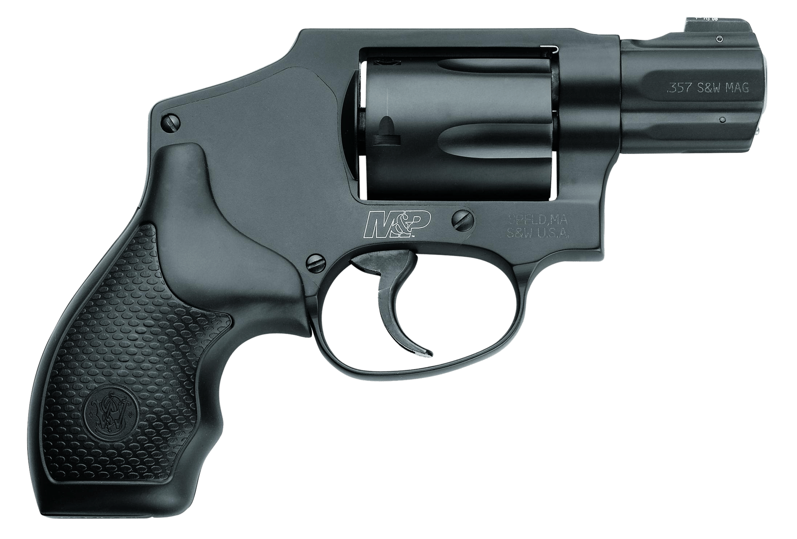 Smith & Wesson 103072 M&P 340  357 Mag Or 38 S&W Spl +P 5 Shot  1.88" Black Barrel, PVD Cylinder  Black, Scandium Alloy J-Frame, XS Sights 24/7 Tritium Night Front Sight