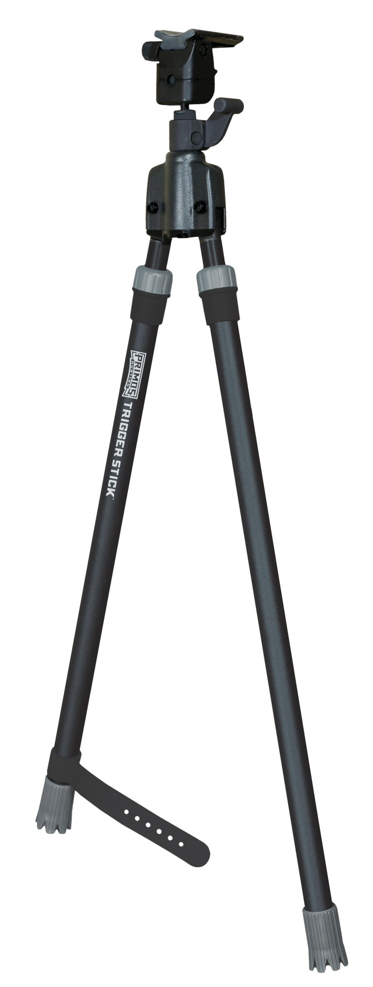 Primos 65826 Trigger Stick  Bipod made of Steel with Black & Gray Finish, QD Swivel Stud Attachment Type & Medium Height (Clam Package)