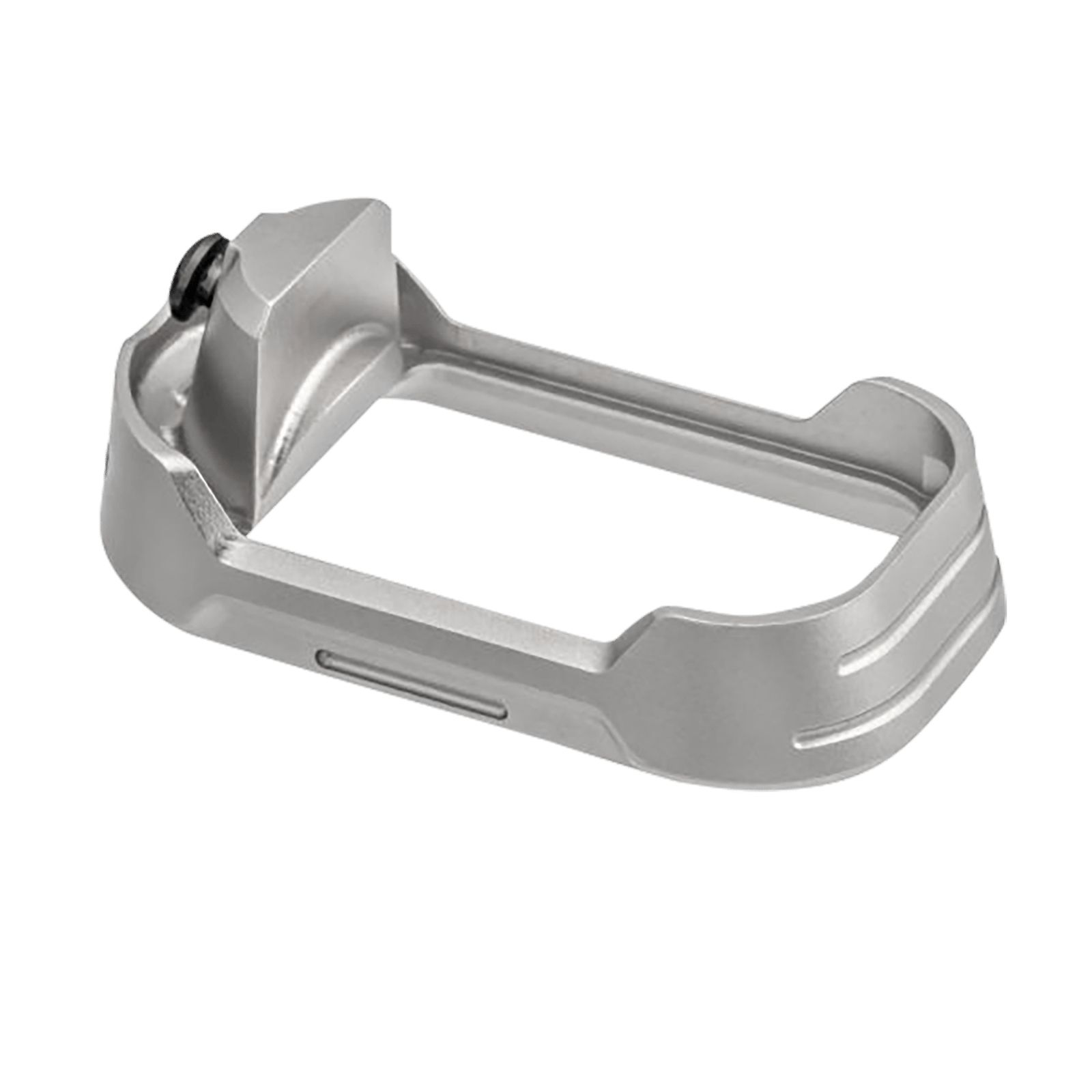Tyrant CNC TDG17MWG3GREYBLACKSCRE  Magwell Fits Glock 17 Gen 3 Grey Aluminum