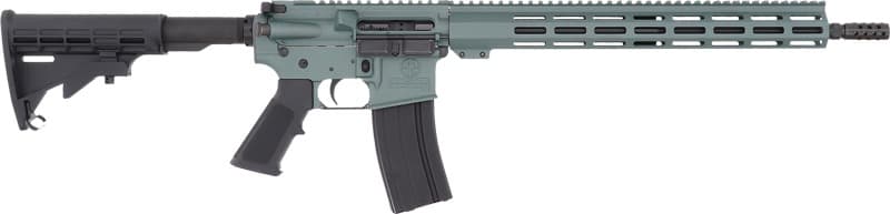 GLFA AR15 RIFLE 223 WYLDE 16" NIT BBL CHARCOAL GREEN